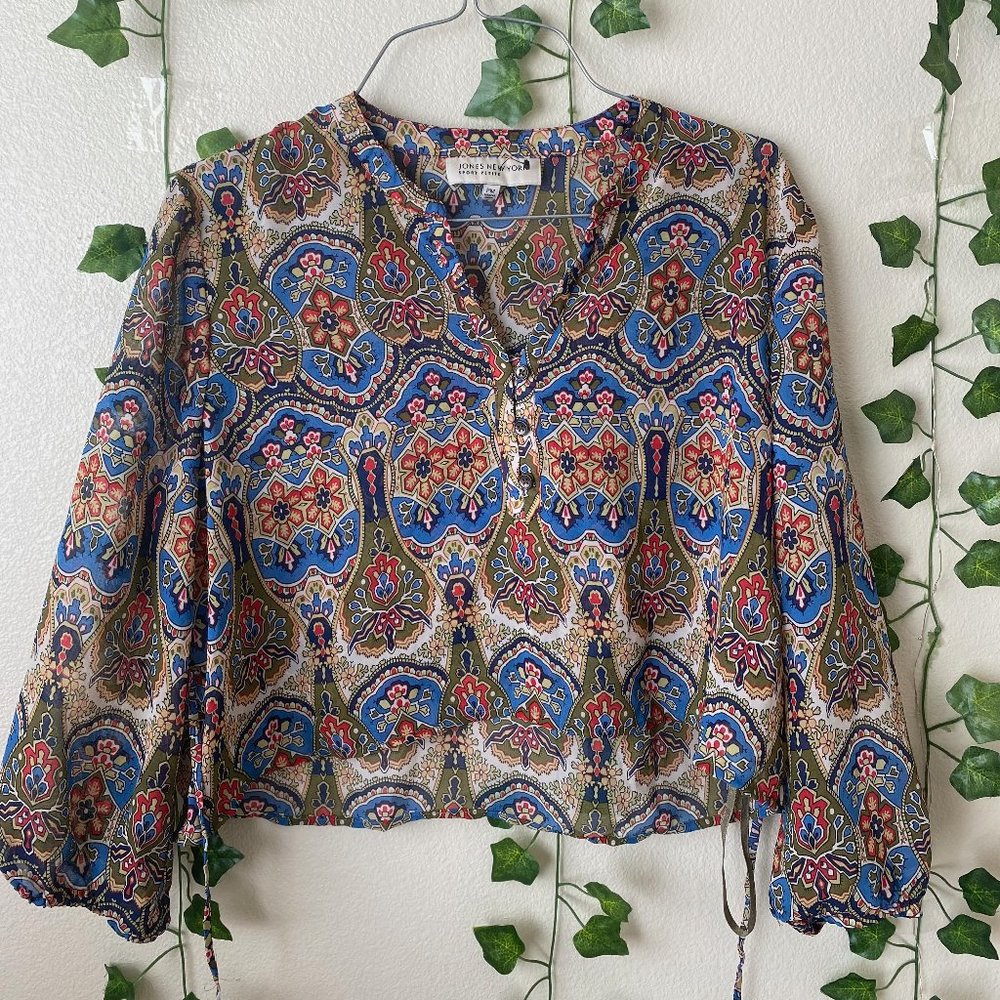 Jones New York Sport Petite Button Up Shirt